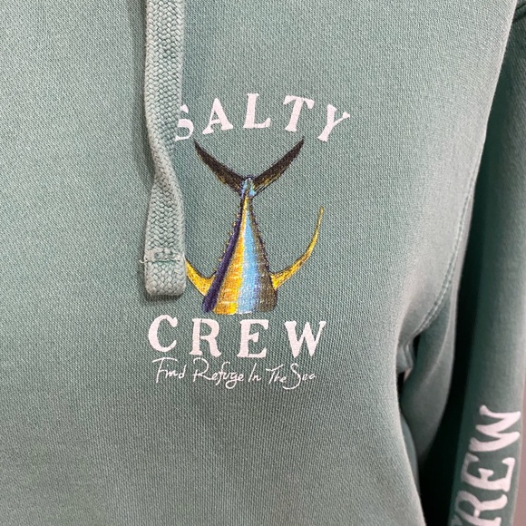 Green Salty Crew Hoodie - Picture 3 of 5